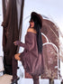 PLUS SIZE sweater "AGAIN 10588"- choco